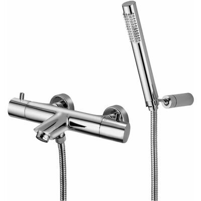 Paffoni - Mezclador termostático externo para bañera y ducha de mano - Latón Paffoni - Mezclador termostático externo para bañera y ducha de mano - Latón