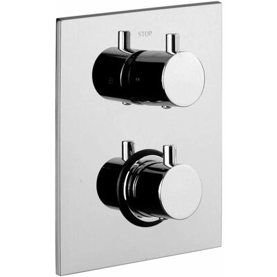 Paffoni - Mezclador de Ducha Termostático - Acero Inoxidable, Cromo Paffoni - Mezclador de Ducha Termostático - Acero Inoxidable, Cromo