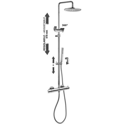 Paffoni ZCOL633LIQCR Verstellbare Duschsäule - Thermostatmischer Paffoni ZCOL633LIQCR Verstellbare Duschsäule - Thermostatmischer