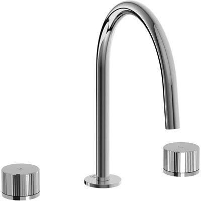 Paffoni Grifo JO052CR - Mezclador de lavabo 3 orificios, Boca fija, Latón, Cromo Paffoni Grifo JO052CR - Mezclador de lavabo 3 orificios, Boca fija, Latón, Cromo