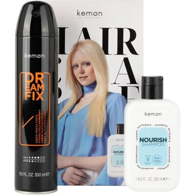 Kemon Nourish Haarpflege Set - Nährendes Shampoo & Haarspray - Haartyp Kemon Nourish Haarpflege Set - Nährendes Shampoo & Haarspray - Haartyp