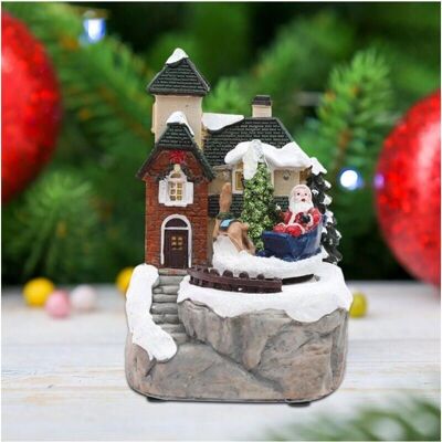 Figurita Navideña Paisaje - 15cm con Luz LED Figurita Navideña Paisaje - 15cm con Luz LED