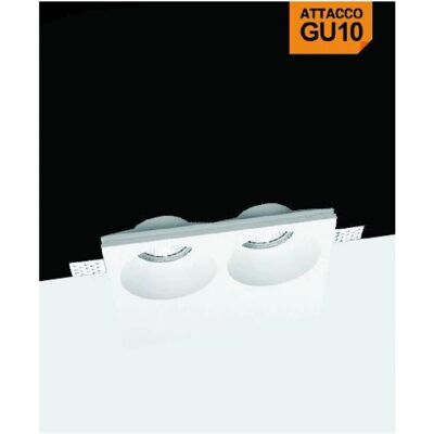 Trade Shop Foco Empotrado GU10 Doble - Iluminación de Techo Trade Shop Foco Empotrado GU10 Doble - Iluminación de Techo