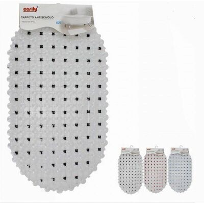 Trade Shop Traesio - Alfombra antideslizante de PVC 63x34cm Trade Shop Traesio - Alfombra antideslizante de PVC 63x34cm