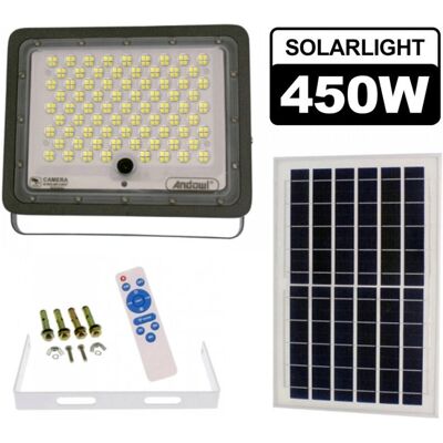 Trade Shop Faro LED Solare 450W con Telecamera Trade Shop Faro LED Solare 450W con Telecamera