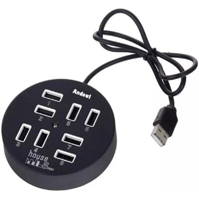 Trade Shop Hub USB 2.0 8 Puertos - Accesorio para PC Trade Shop Hub USB 2.0 8 Puertos - Accesorio para PC