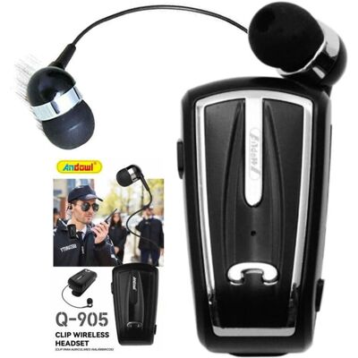 Trade Shop - Q-905 - Bluetooth V5.0 - Clip-on - Kopfhörer Trade Shop - Q-905 - Bluetooth V5.0 - Clip-on - Kopfhörer