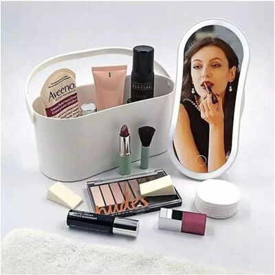 Trade Shop Organizador Espejo Caja - Almacenamiento cosméticos - JK-21194 Trade Shop Organizador Espejo Caja - Almacenamiento cosméticos - JK-21194