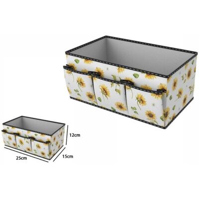 Trade Shop Traesio Caja de Almacenamiento - Impermeable con 3 Bolsillos Trade Shop Traesio Caja de Almacenamiento - Impermeable con 3 Bolsillos
