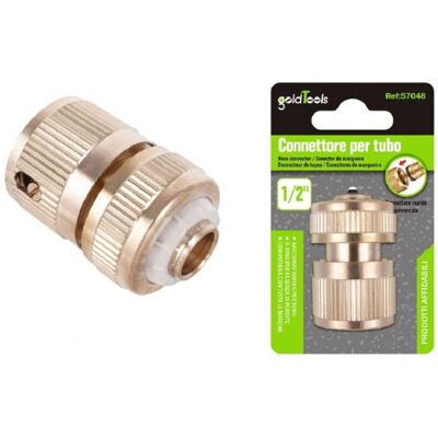 Conector universal para manguera de jardín - A prueba de fugas 1/2" de Trade Shop Conector universal para manguera de jardín - A prueba de fugas 1/2" de Trade Shop