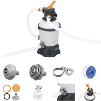 Bomba de Filtro de Arena para Piscina - 3,028 L/h - Sistema de Filtración Bomba de Filtro de Arena para Piscina - 3,028 L/h - Sistema de Filtración
