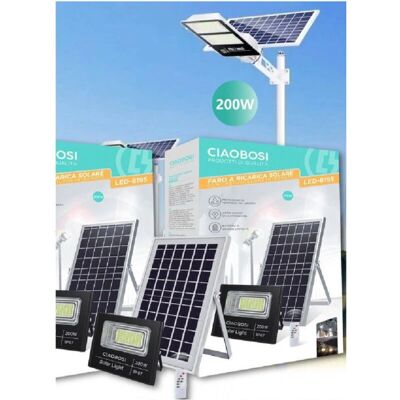 Trade Shop Pannello Solare 200W IP67 Impermeabile Telecomando Trade Shop Pannello Solare 200W IP67 Impermeabile Telecomando