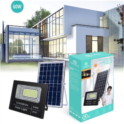 Trade Shop Panel Solar 60W Foco LED con Mando a Distancia Trade Shop Panel Solar 60W Foco LED con Mando a Distancia