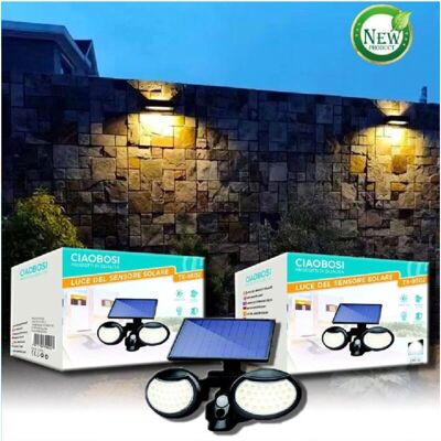 Luz de pared solar LED Trade Shop Traesio - Sensor de movimiento Luz de pared solar LED Trade Shop Traesio - Sensor de movimiento