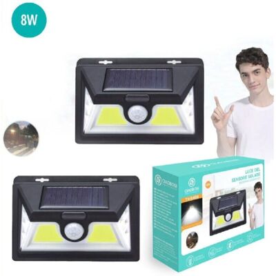 Trade Shop Tx-9498 Lámpara Solar LED para Exterior Impermeable con Sensor de Movimiento Trade Shop Tx-9498 Lámpara Solar LED para Exterior Impermeable con Sensor de Movimiento