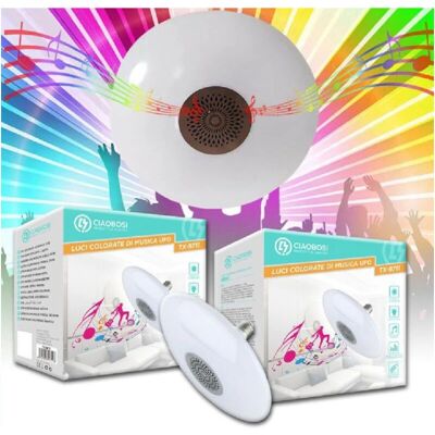 Trade Shop Bombilla UFO Bluetooth Música - Luz y Sonido Trade Shop Bombilla UFO Bluetooth Música - Luz y Sonido