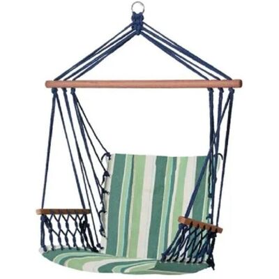 Trade Shop Silla Hamaca Suspendida Multicolor 100x50x3cm - Silla Colgante - Camping Jardín Trade Shop Silla Hamaca Suspendida Multicolor 100x50x3cm - Silla Colgante - Camping Jardín
