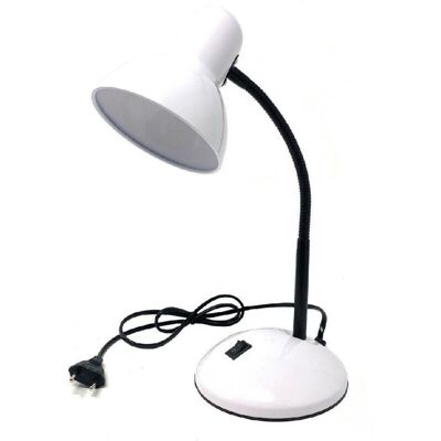 TRADE SHOP TRAESIO - Lampada Da Scrivania Con Braccio Flessibile - Weiß - Base Ø14cm - Desk lamp TRADE SHOP TRAESIO - Lampada Da Scrivania Con Braccio Flessibile - Weiß - Base Ø14cm - Desk lamp