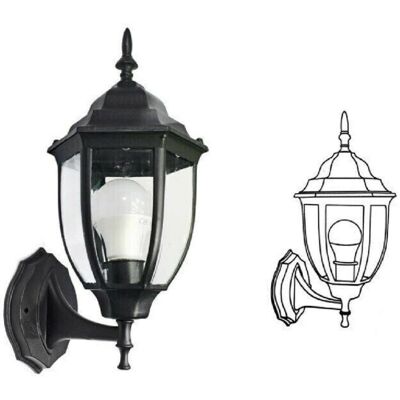 TRADE SHOP TRAESIO - Farol de Jardín Vintage - IP55 E27 TRADE SHOP TRAESIO - Farol de Jardín Vintage - IP55 E27