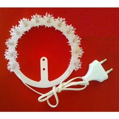 Trade Shop Corone Decorative Elettriche - Giallo/Bianco - 20-24V Trade Shop Corone Decorative Elettriche - Giallo/Bianco - 20-24V
