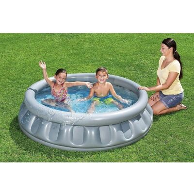 Trade Shop Piscina inflable infantil - Naves espacial Plateada 152x43cm Trade Shop Piscina inflable infantil - Naves espacial Plateada 152x43cm