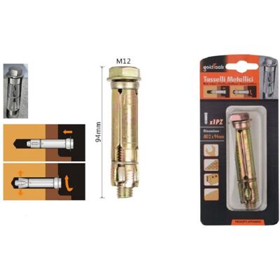 TRADE SHOP TRAESIO - 91043 - M12x94mm - Dübelset TRADE SHOP TRAESIO - 91043 - M12x94mm - Dübelset