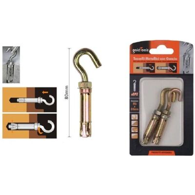 Anclajes de pared M6x80mm Trade Shop - Alta Resistencia Anclajes de pared M6x80mm Trade Shop - Alta Resistencia