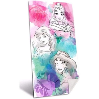 Toalla de playa de algodón Princesas Disney - Accesorio para niños para natación y piscina Toalla de playa de algodón Princesas Disney - Accesorio para niños para natación y piscina