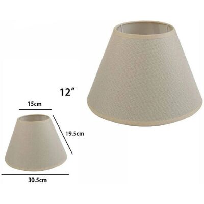Trade Shop - Paralume Conico Cilindro Classico - Beige - Pantalla de lámpara Trade Shop - Paralume Conico Cilindro Classico - Beige - Pantalla de lámpara