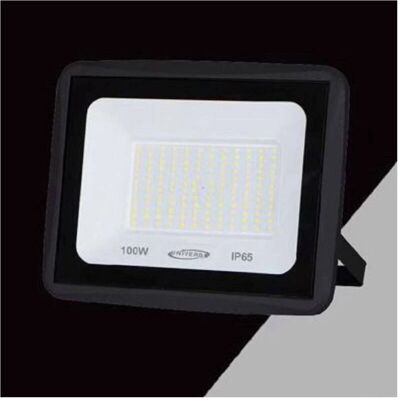 Trade Shop Projecteur LED - 100W, 9000lm, Noir, IP65, 90° - Projecteur LED - Publicité Trade Shop Projecteur LED - 100W, 9000lm, Noir, IP65, 90° - Projecteur LED - Publicité