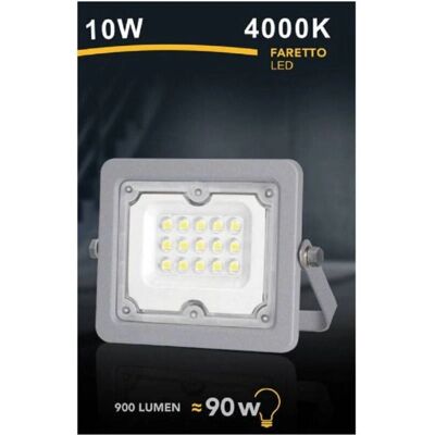 TRADE SHOP FS10W-G - Luz LED de Inundación - Exterior IP65 - Metal Moderno TRADE SHOP FS10W-G - Luz LED de Inundación - Exterior IP65 - Metal Moderno