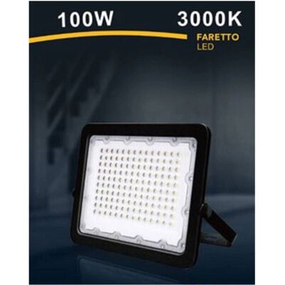 Trade Shop - Faro Led 100w Proyector Ultra Delgado Exterior Negro Ip65 - Foco LED Trade Shop - Faro Led 100w Proyector Ultra Delgado Exterior Negro Ip65 - Foco LED