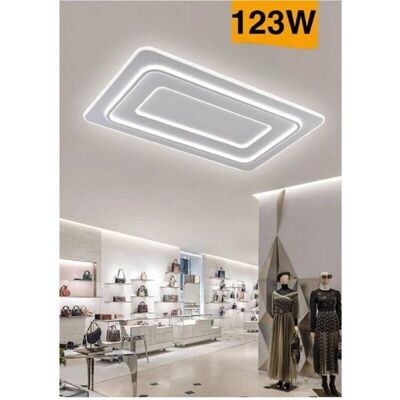 Lámpara de Techo Rectangular LED - 123W, 3 Tonos de Luz Lámpara de Techo Rectangular LED - 123W, 3 Tonos de Luz