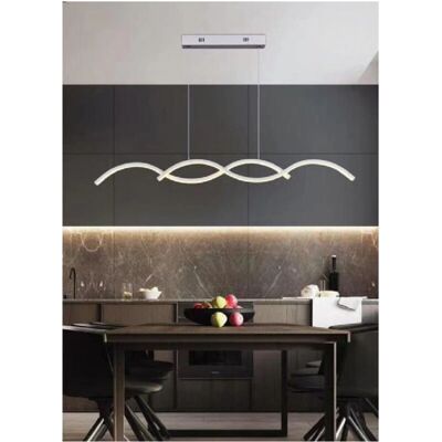 Lámpara colgante LED moderna Trade Shop - Diseño espiral - 25W - Ajustable Lámpara colgante LED moderna Trade Shop - Diseño espiral - 25W - Ajustable