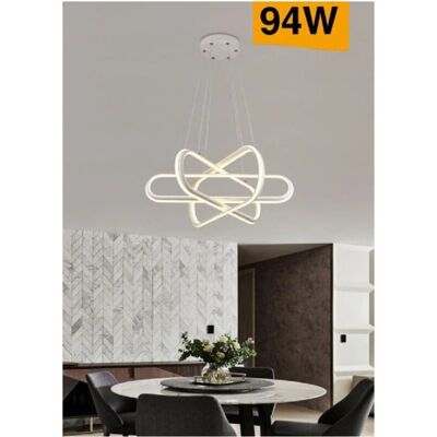 Trade Shop Traesio - Lámpara colgante LED moderna - Blanco cálido Trade Shop Traesio - Lámpara colgante LED moderna - Blanco cálido