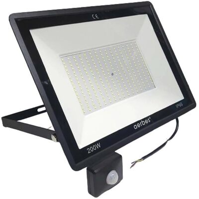Trade Shop G6200 Proyector LED - Sensor crepuscular, luz fría, 200W Trade Shop G6200 Proyector LED - Sensor crepuscular, luz fría, 200W
