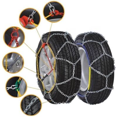 Trade Shop Cadenas De Nieve - Grupo 110 - Fáciles De Instalar - Certificadas De Seguridad Trade Shop Cadenas De Nieve - Grupo 110 - Fáciles De Instalar - Certificadas De Seguridad