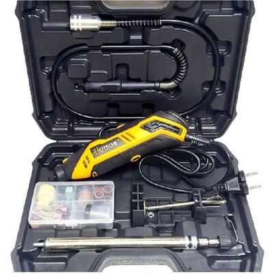 Kit de minitaladro Trade Shop - Velocidad variable, 100 accesorios Kit de minitaladro Trade Shop - Velocidad variable, 100 accesorios