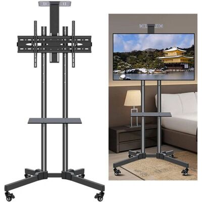 Trade Shop Traesio - Soporte de suelo ajustable para TV 360° 32-70" Trade Shop Traesio - Soporte de suelo ajustable para TV 360° 32-70"