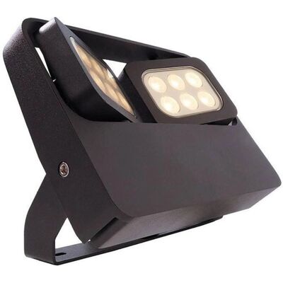 Trade Shop - Foco LED 12W - Doble Difusor Ajustable - Luz de Jardín IP65 Trade Shop - Foco LED 12W - Doble Difusor Ajustable - Luz de Jardín IP65