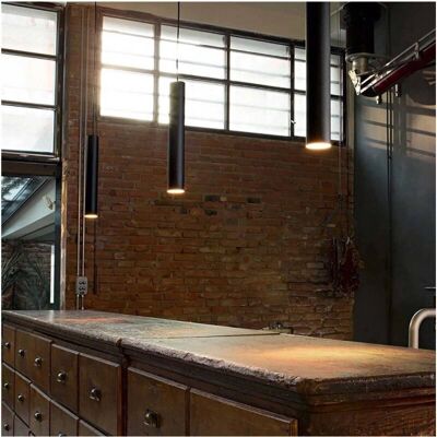Trade Shop Traesio - Moderne quadratische Hängeleuchte 120cm 5W Warm-LED Trade Shop Traesio - Moderne quadratische Hängeleuchte 120cm 5W Warm-LED
