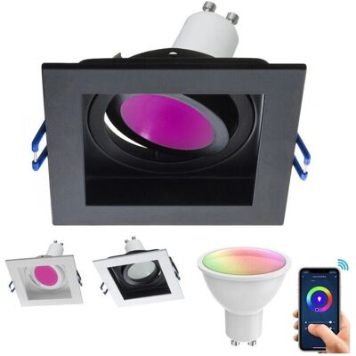 TRADE SHOP TRAESIO - Faretto Led Incasso Quadrato - Negro TRADE SHOP TRAESIO - Faretto Led Incasso Quadrato - Negro