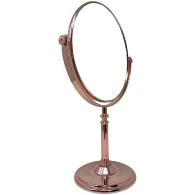 Espejo Cosmético Ovalado Rosa Oro con Zoom 3x - Espejo de Belleza Espejo Cosmético Ovalado Rosa Oro con Zoom 3x - Espejo de Belleza