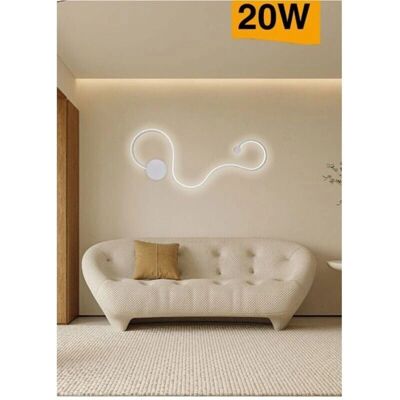 Lámpara de Pared Trade Shop - 20W LED Diseño Ondulado - Color Variable Lámpara de Pared Trade Shop - 20W LED Diseño Ondulado - Color Variable