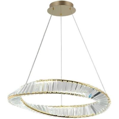 Lámpara de Techo Curva LED 45W - Cristales - Luz Fría Lámpara de Techo Curva LED 45W - Cristales - Luz Fría