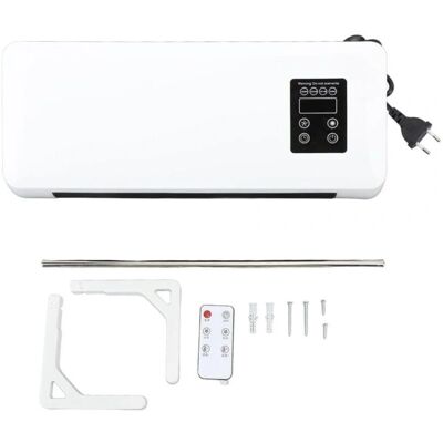 Trade Shop Traesio - Calefactor de Pared 1500W Termostato Regulable Mando a Distancia Trade Shop Traesio - Calefactor de Pared 1500W Termostato Regulable Mando a Distancia