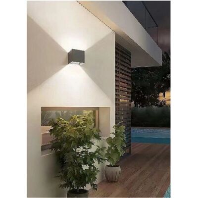 Lámpara de Pared Gris ES66 de Trade Shop - Doble Emisión IP65 Lámpara de Pared Gris ES66 de Trade Shop - Doble Emisión IP65