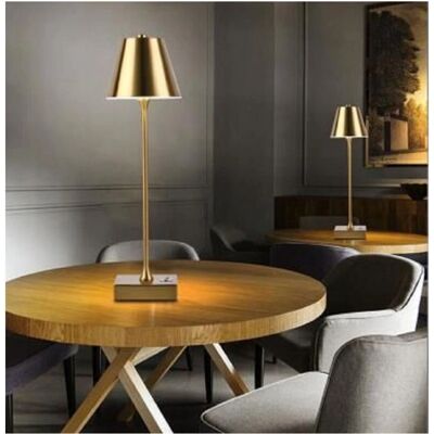 Lámpara de Mesa Recargable USB - 10W, 3 Modos de Luz - Cobre Lámpara de Mesa Recargable USB - 10W, 3 Modos de Luz - Cobre
