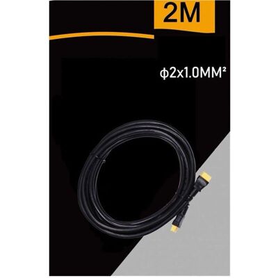 TRADE SHOP - CV-2M - Negro - 2 m - Cable de extensión TRADE SHOP - CV-2M - Negro - 2 m - Cable de extensión
