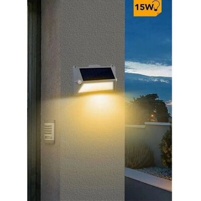 Trade Shop YH0408-PIR - Lámpara de pared solar con sensor de movimiento Trade Shop YH0408-PIR - Lámpara de pared solar con sensor de movimiento